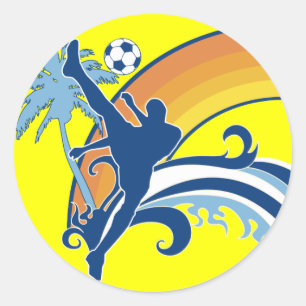 Sticker Rond soccer summersetz.