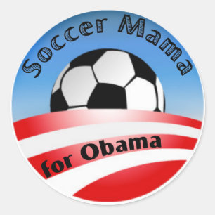Sticker Rond SoccerMamaforObama