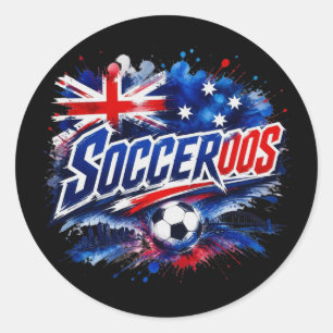 Sticker Rond Socceroos - surnom de l'équipe nationale australie