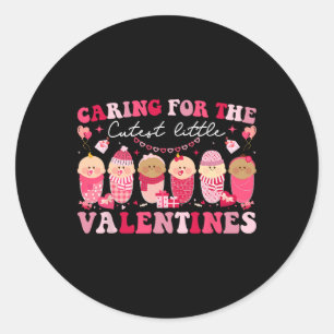 Sticker Rond S'Occuper Des Valentines Les Plus Cuttes Landd Nic
