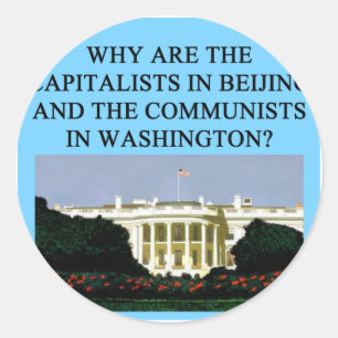 Sticker Rond socialiste démocratique de Barack Obama