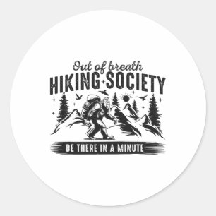 Sticker Rond Société de randonnée à bout de souffle Amant de la