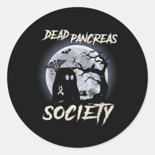 Sticker Rond Société des ancêtres morts Sensibilisation au diab
