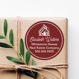 Sticker Rond Société immobilière de Bourgogne Realtor personnal