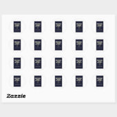 Sticker Rond Société nationale-sarcasme (Feuille)