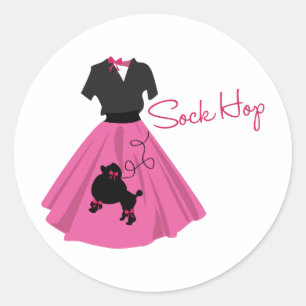 Sticker Rond Sock Hop