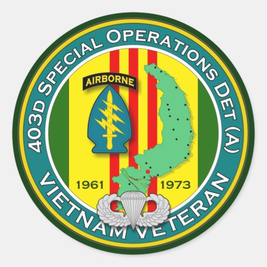 Sticker Rond SOD-A 403d - ASA Vietnam (Devant)