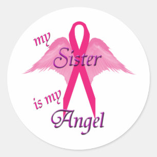 Sticker Rond Soeur d'ange