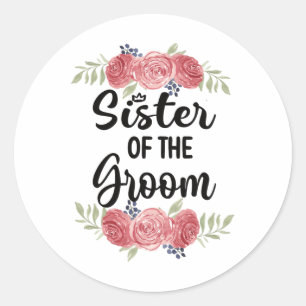 Sticker Rond Soeur De La Chambre Mariage Fête Salle Douche Sis