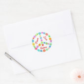 Sticker Rond Soeurs d'amour pour la paix (Enveloppe)