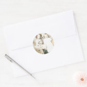 Sticker Rond Soeurs et dentelle (Enveloppe)