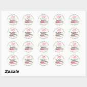 Sticker Rond SœurWivees.com drôle (Feuille)