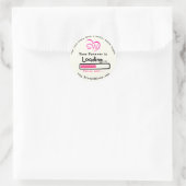 Sticker Rond SœurWivees.com drôle (Sac)