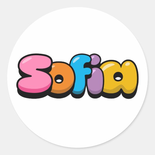 Sticker Rond Sofia (Devant)