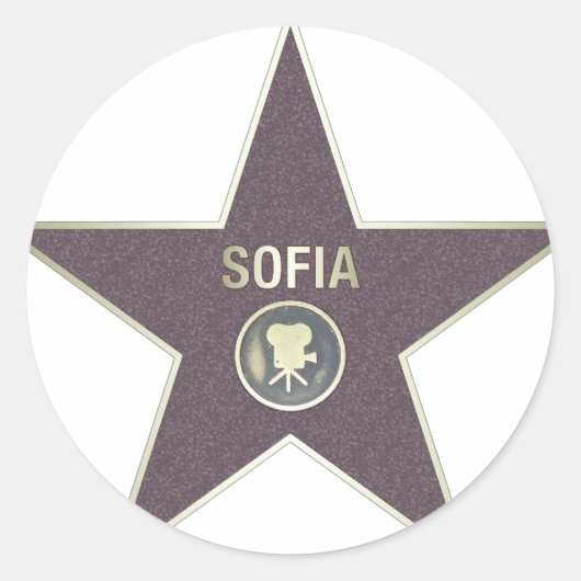 STICKER ROND SOFIA-MOVIE-STAR (Devant)