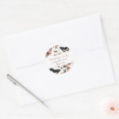 Sticker Rond Soft Floral Butterflies (Enveloppe)