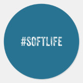 Sticker Rond Soft Life Dont Stress Stress Softlife Softli  (Devant)