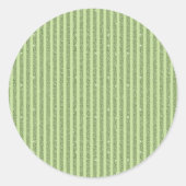 Sticker Rond Soft Pistachio Glitter Style Minimal Pattern (Devant)
