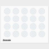 Sticker Rond Soft Sakura Powder Blue - Neutral (Feuille)