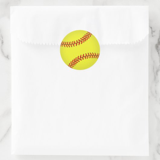 Sticker Rond Softball (Sac)