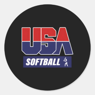 Sticker Rond Softball 2021 États-Unis