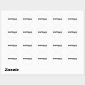 Sticker Rond Softball Chick (Feuille)
