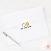 Sticker Rond Softball Chick (Enveloppe)