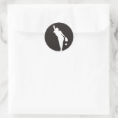 Sticker Rond softball Circle Pitcher (Sac)