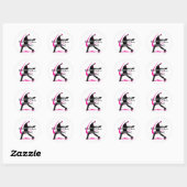 Sticker Rond Softball Freak - Côté Pitcher (Feuille)