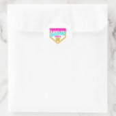 Sticker Rond Softball Mama Driam Cream Jeu Jour Sof (Sac)