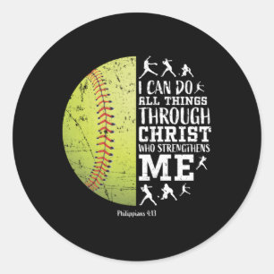 Sticker Rond Softball N