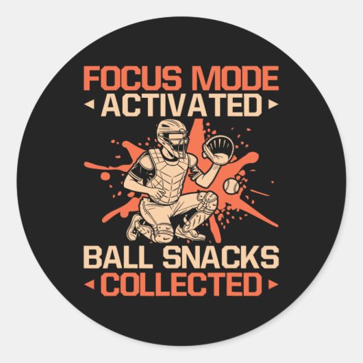 Sticker Rond Softll Catcher Focus Mode Activated Softll Mom (Devant)