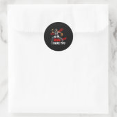 Sticker Rond Softll Catcher Run I Dare You Conception Pour Fill (Sac)