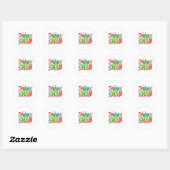 Sticker Rond Soin de Noël (Feuille)