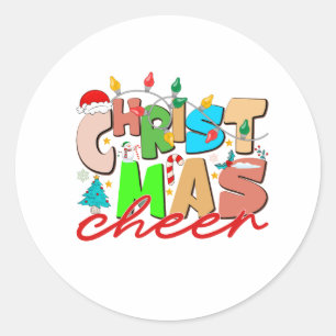 Sticker Rond Soin de Noël