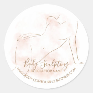Sticker Rond Soin de sculpture et de contouring du corps