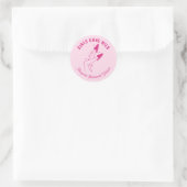 Sticker Rond Soin de Spa pour Enterrement de Vie de Jeune Fille (Sac)