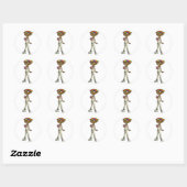 Sticker Rond Soins (Feuille)
