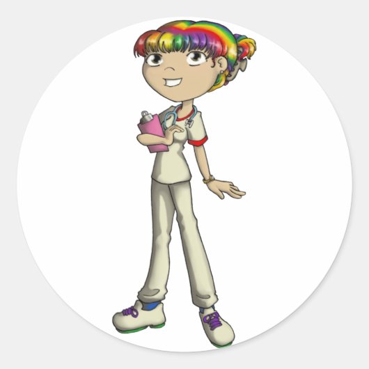 Sticker Rond Soins (Devant)