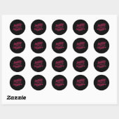 Sticker Rond Soins des dentistes (Feuille)