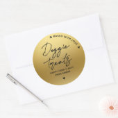 Sticker Rond Soins Doggie Faux Gold faits maison (Enveloppe)