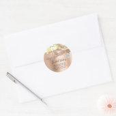 Sticker Rond Soins du corps Sculpter Cosmétiques Logo QR Code R (Enveloppe)