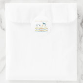 Sticker Rond Soins élégantsBien et prospérité (Sac)
