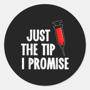 Sticker Rond Soins Infirmiers Semaine Jupe Juste La Seringue Co