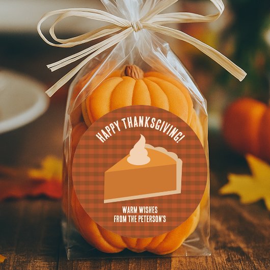 Sticker Rond Soirée à tarte Thankesgiving