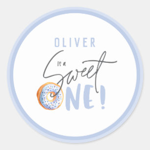 Sticker Rond Soirée au bonbon pour un premier anniversaire