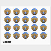 Sticker Rond soirée brandenburg (Feuille)