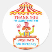 Sticker Rond Soirée carnavalesque personnalisée (Devant)