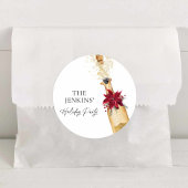 Sticker Rond Soirée Cocktail de Vacances