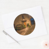 Sticker Rond Soirée dans l'ancienne ville à flanc de colline (Enveloppe)